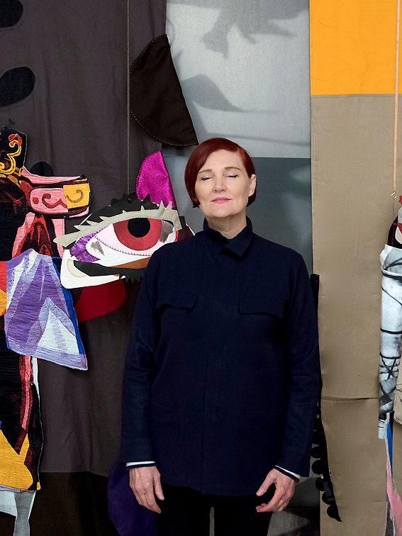 <p style="text-align: justify;"><strong>Sally Smart</strong> (b. Quorn, Australia) is recognized internationally for large-scale cut-out assemblage installations and increasingly, performance. Her practice engages identity politics and the relationships between the body, thought and culture, including transnational ideas that have shaped cultural history. Smart&amp;rsquo;s most recent work includes artisan embroideries as assemblage elements. In her project <em>The Choreography of Cutting </em>she re-imagines and encapsulates a dynamic discourse between the historical and contemporary avantgarde, using experimental performance, costume design and visual art forms, mapping multiple ideas, temporalities and space; a materialisation of thought, gesture and action. The recipient of numerous awards, Smart is currently holding a position as Vice-Chancellor&amp;rsquo;s Professorial Fellow at the University of Melbourne and also as board member of the National Association for the Visual Arts (NAVA). Recent projects include her Art Collaboration with Italian fashion house Marni for the 2017 Pre-Fall Woman&amp;rsquo;s and the Men&amp;rsquo;s Fall-Winter Collections; <em>Performance/ Punakawan/ Chout (The Choreography of Cutting)</em> at the Art Gallery of South Australia, Adelaide in 2017; <em>The Choreography of Cutting</em> at Postmasters Gallery, New York (2016); <em>Odyssey: Navigating Nameless Seas</em> at the Singapore Art Museum (2016); <em>Conversation: Endless Acts of Human History</em> (w. Entang Wiharso) at the Galeri Nasional Indonesia in Jakarta (2016); the 2014 Adelaide Biennial of Australian Art; <em>Negotiating this World</em> at the National Gallery of Victoria in Melbourne (2013) and <em>The Pedagogical Puppet</em> at the Contemporary Galleries of the University of Connecticut in the US (2012). Smart is living and working in Melbourne, Australia. Her work is represented in significant public and private collections worldwide.</p>
<p>photographed by Gregory Lorenzutti</p>